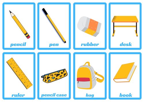 Classroom Vocabulary Flashcards